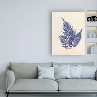 סימן מסחרי אמנות 'בוטני שרך XVIII Blue' אמנות קנבס מאת תיק אפל פראי