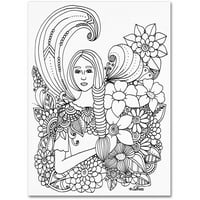 סימן מסחרי אמנות בנות פרחים 14 אמנות קנבס מאת kcdoodleart