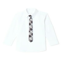 חולצת שמלה של בנים וונדר לאומה סט, אפוד, עניבה וחליפות מכנסיים, 4 חלקים, מידות 4 & האסקי