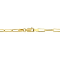 Miabella's Women's 14kt צהוב זהב סגלגל סגלגל שרשרת קישור