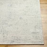 אורגים אומנותיים קוויבק הדפסה מוצקה מכונה רץ שטיח שטיח, אפור בהיר, 2'7 10 '