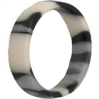 טבעת מערבולת שחור-לבן חצי סיבוב