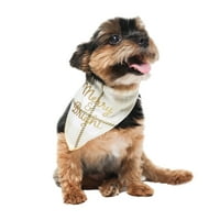 בגדי כלב חיים תוססים: בנדנה כלבים עליזים ומוארים, גודל XS-S