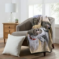אוסף המורשת האמריקאית כלבי ציד נהדרים רויאל פלאש רשל זורק שמיכה, 50 60