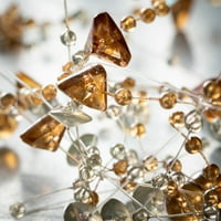 Coppery Crystal Beaded Garland Multicoror 3 H
