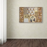 סימן מסחרי אמנות 'אגסים ובלוטים דמדומים' אמנות בד מאת רייצ ' ל פקסטון